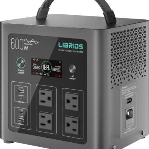 LIBRIDS Portable Power Station C600...