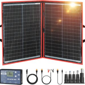 DOKIO 100W Portable Foldable Solar ...