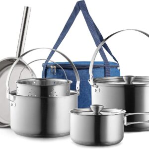 Camping Cookware Set 304 Stainless ...