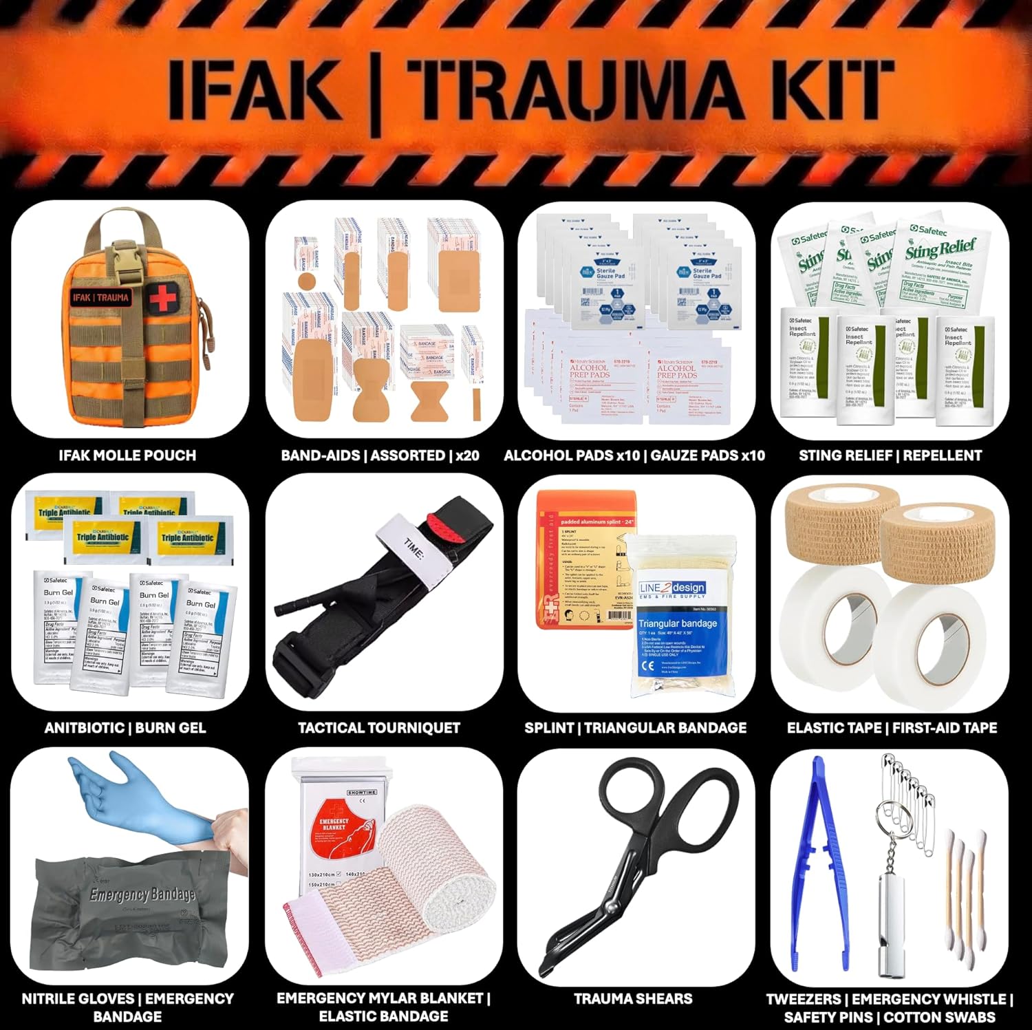 72 Hour Survival Kit - Two-Person 291 Pieces Survival Gear - 45L Go Bag Emergency Backpack, First Aid, Water Filter, Tools, Tent, Camping Essentials, Emergency Preparedness - THE Alpha - Image 5