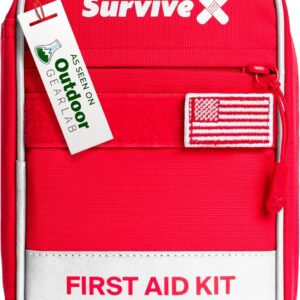 SurviveX Small First Aid Kit for Ca...