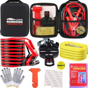 LIANXIN Car Roadside Emergency Kit,...