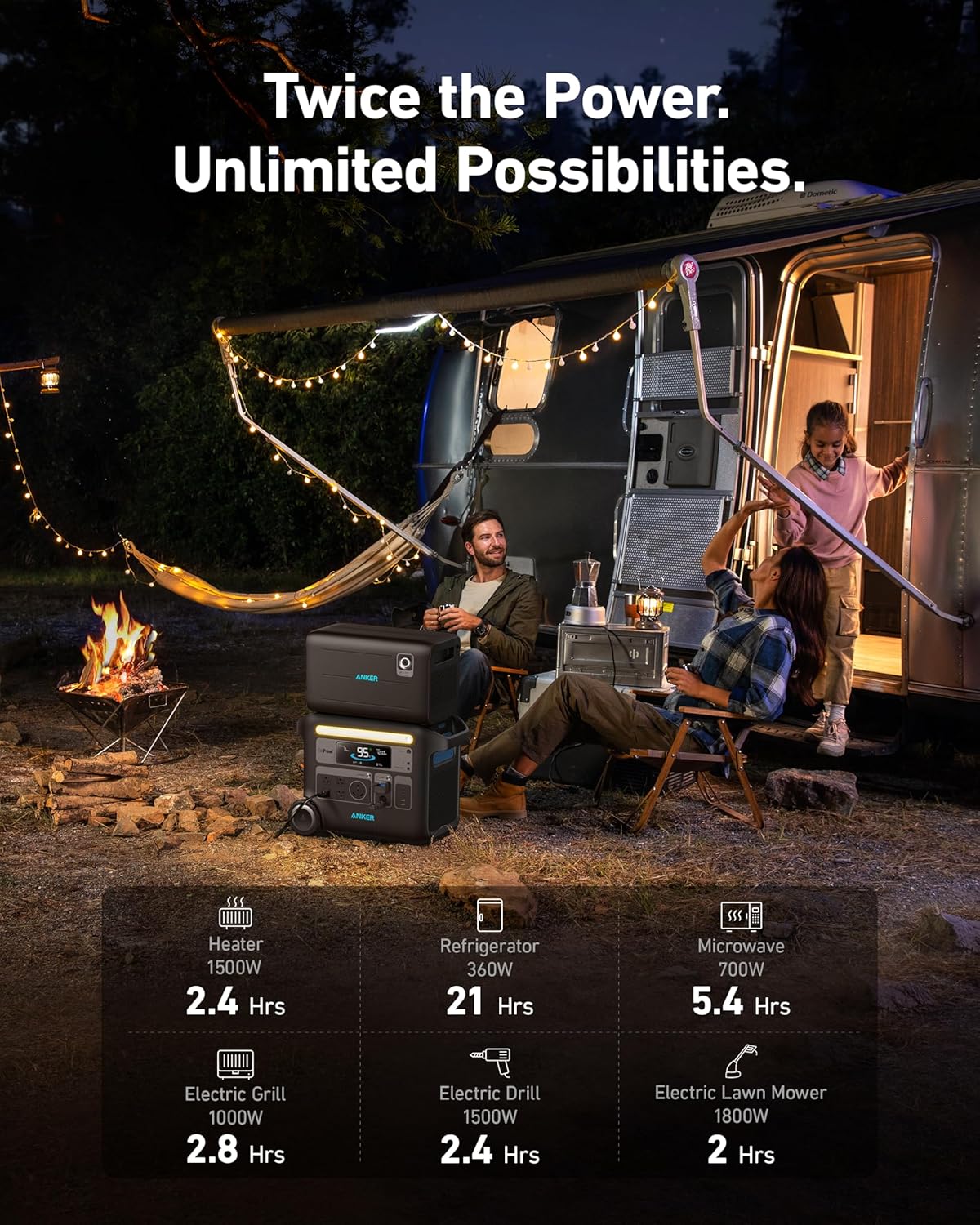 Anker Powerhouse 760 Portable Power Station Expansion Battery (2048Wh), 6× Longer Lifespan LiFePO4 Batteries, 2048Wh Extra Battery SOLIX F2000 - Image 4
