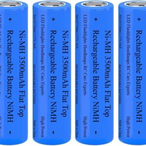 4 Pack 3500 mAh Battery Ni-MH, NiMH...