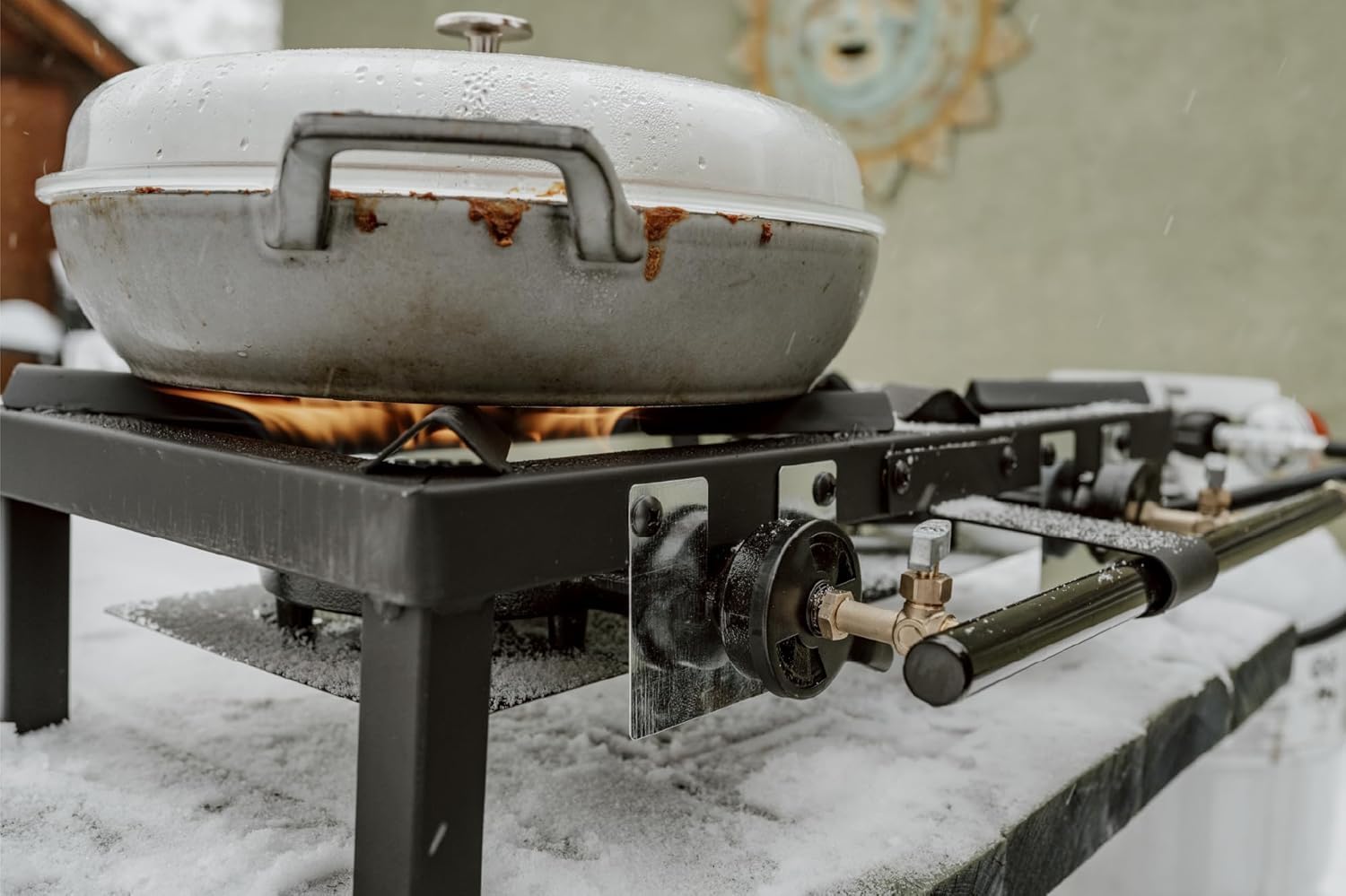 GasOne High Pressure Double Propane Burner - Outdoor Cooking with Heat Shield and Guard – Propane Burner Head for Camping, Tailgating, Seafood Boil, Home Brewing - Patent Pending - Image 8