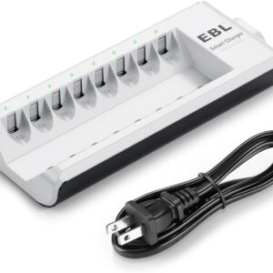 EBL AA AAA Battery Charger, 8-Bay I...