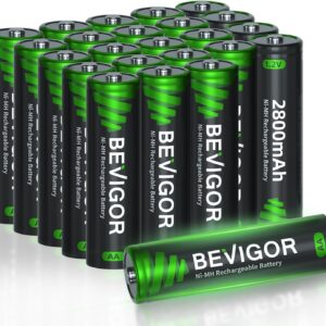 BEVIGOR Rechargeable AA Batteries 2...
