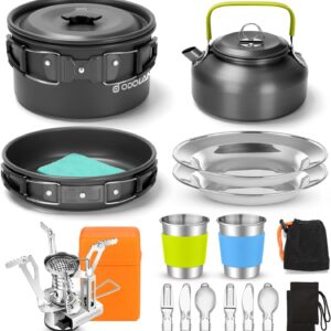 Odoland 16pcs Camping Cookware Set ...