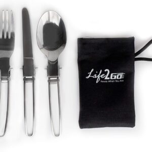 3-Piece Compact Camping Silverware ...