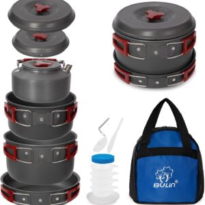 Bulin 24/13/11/8/4 PCS Camping Cook...