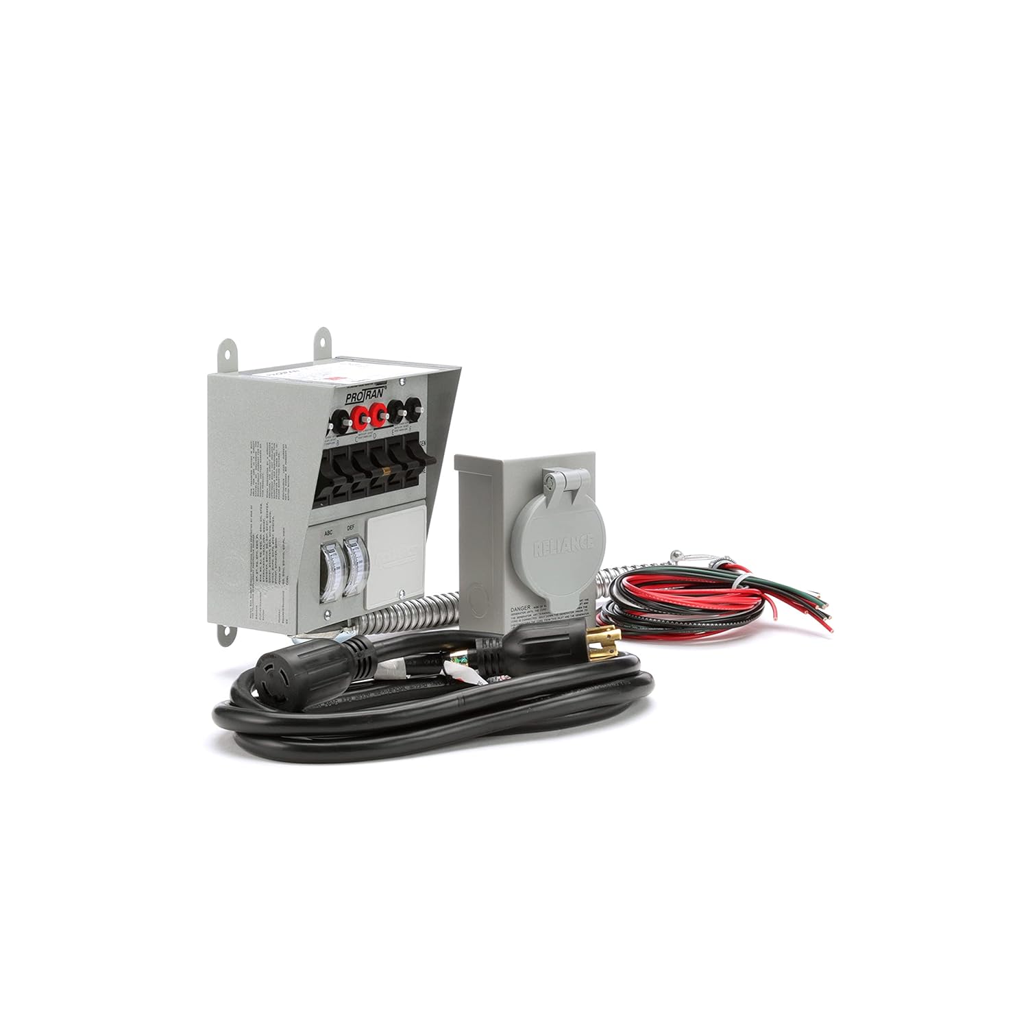 Reliance Controls Corporation 31406CWK 30 Amp 6-circuit Pro/Tran Transfer Switch Kit for Generators (7500 Watts).,Gray - Image 5