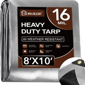 Sunvigor Tarp Waterproof 8x10Ft, Ex...