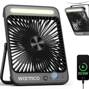 Warmco Battery Powered Fan, 20000mA...