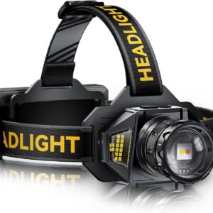 AKNEAR Rechargeable LED Headlamp wi...