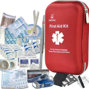 163 Pieces First Aid Kit Waterproof...