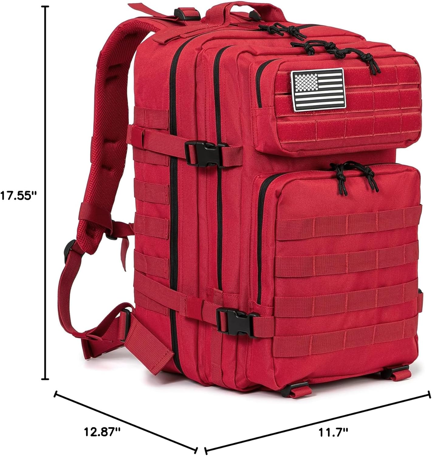 QT&QY 45L Military Tactical Backpacks Molle Army Assault Pack 3 Day Bug Out Bag Hiking Treeking Rucksack… - Image 7