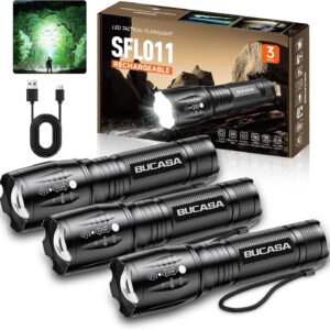 BUCASA Rechargeable Flashlights Hig...