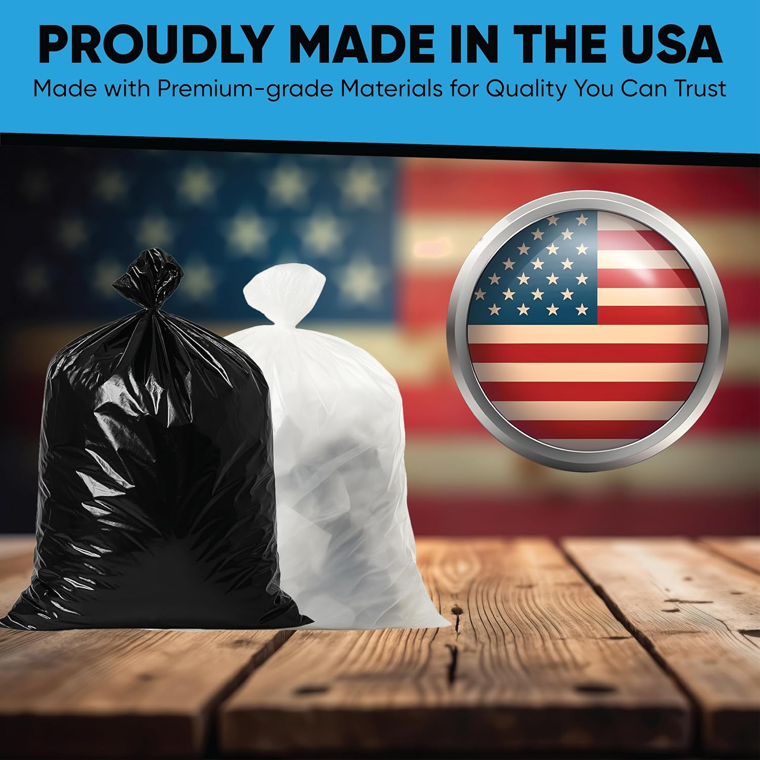 Contractor Garbage Bags 55 Gallon Heavy Duty | 50 Count | Construction Bags Heavy Duty with Ties | 55-60 Gallon Trash Bag for Contractors - Image 4