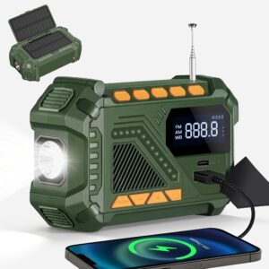 Solar Hand Crank Emergency Radio, 5...