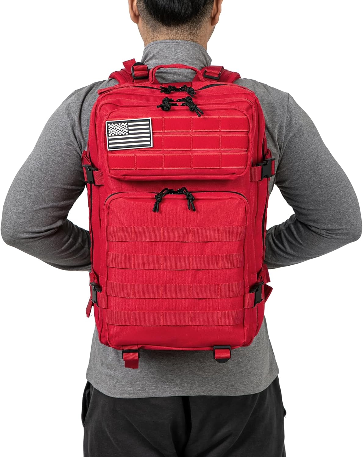 QT&QY 45L Military Tactical Backpacks Molle Army Assault Pack 3 Day Bug Out Bag Hiking Treeking Rucksack… - Image 4