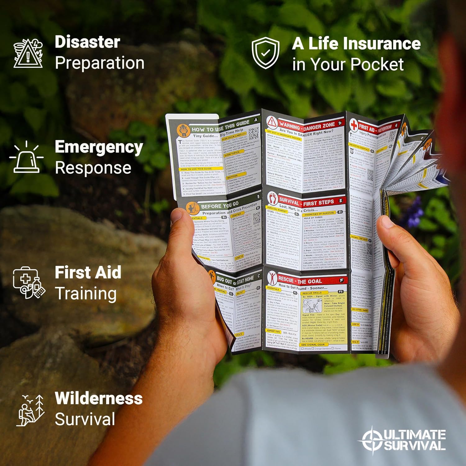 Tiny Survival Guide – Micro EDC Emergency Preparedness Pocket Handbook for Camping, Hiking, Bushcraft, SAS & First Aid – Fits Wallet, Bug Out Bag or Glove Box - Image 4