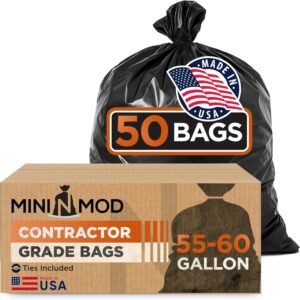 Contractor Garbage Bags 55 Gallon H...