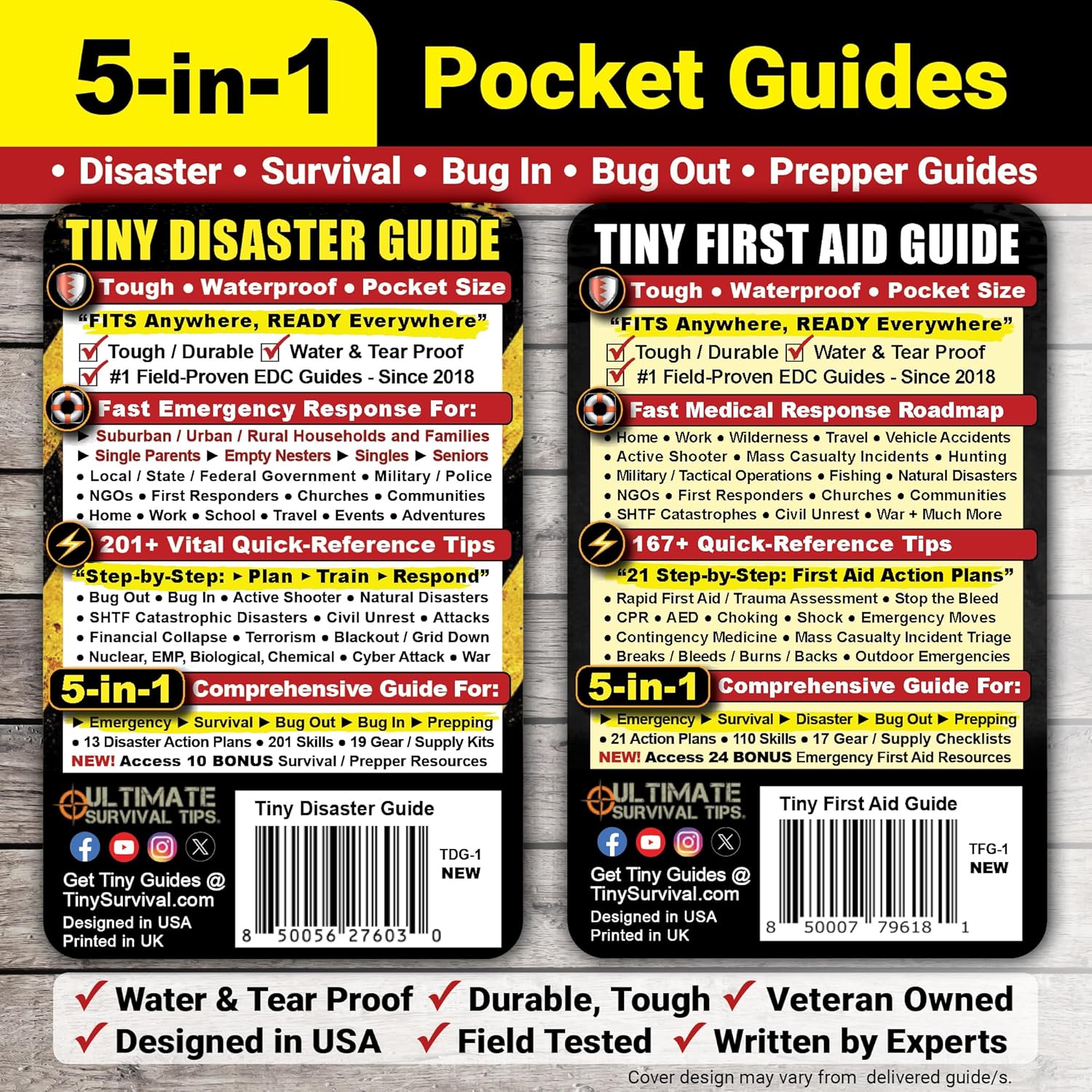 Tiny First Aid & Disaster Guide Set – Pocket Emergency Preparedness Handbooks for Survival, Safety, Natural Disasters & Everyday Crisis Response (2-Pack) - Image 9
