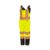 Pioneer Hi Vis Waterproof Bib Pants For Men & Women – Insulated Safety Rain Overalls – For Construction Work – Reflective