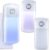 Enhon Emergency Power Failure Night Lights, 5-in-1 Multi Color LED Light, Rechargeable Flashlight with Foldable Plug, Automatic On Off Motion Sensor for Bedrooms, Hallways, Black Outs(3 Pack)