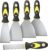 Rerdeim 5Pcs Putty Knife, Set, 1″ 2″ 3″ 4″ 5″ Scraper, Spackle Knife, Paint Scraper, Scraper Tool, No Rusting, Perfect For Repairing Drywall, Removing Wallpaper, Mud, Plaster Scraping