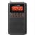 NOAA Weather AM FM Portable Radio Operated by 2 AA Batteries with Stereo Earphone,Digital Alarm Clock Sleep Timer,Best Reception,Built in Speaker Best Sound Quality,Luminous Button Design(Black)