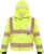 TICONN Reflective Rain Jacket Safety Jacket, Waterproof Hi Vis Rain Coat, Class III High Visibility Coat (Yellow&Black, S)