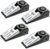 EMDMAK Door Stop Alarm with 120DB Siren Door Stop for Home & Travel (Black) (Pack of 4)