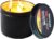 3 Wicks Candles, 36 Hour Long Lasting Burning Survival Candles Jar, Portable Unscented Camping Candle for Power Outages, Outdoor Hiking Picnic Fishing Home Office