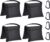 Amazon Basics Photography Sand Bags for Light Stands with Handle, 4-Pack, Black