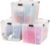 IRIS USA WeatherPro 156 Qt Storage Bins with Lids, 3 Pack, BPA-Free Plastic Gasket Box with Tight Latch and Seal, Stackable Nestable Tote Tub – Clear/Black