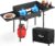 2 Burner Propane Camp Stove | 150,000 BTU Gas Burners | Side Shelves | Windscreen | Waterproof Cover | Detachable Legs | Ideal for Camping Backyard Outdoor Cooking