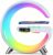 4 In 1 Smart LED Table Lamp, Alarm Clock, Bluetooth Speaker, Wireless Charger, App Control Night Light Bedside Lamp with Fast Charging Station for Bedroom, Home Decor, Family, Teen Girls Boys Gifts