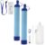 Water Filter, Survival Filtration Portable Gear, Emergency Preparedness, Supply for Drinking Hiking Camping Team Family Outing (2PCS)