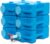 AquaBrick 3 Gallon Long Term Water Storage Container, Stackable, BPA Free, Blue (6)
