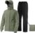 iCreek Rain Suit Waterproof Jacket with Pants 2 Pieces Breathable Lightweight Packable Raincoat with Hooded Rain Gear Unisex