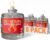 GasOne 115+ Hours Emergency Candle Set – 8-Pack Liquid Candles – Clean Burning, Unscented Long-Burning Candles for Ambient Lighting, Power Outages, Camping & Blackouts