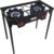 Gas One Propane Double Burner Two Burner Camp Stove Outdoor High Pressure Propane 2 Burner Adjustable PSI Regulator and 4ft Hose With Removable Legs
