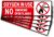 Oxygen in Use Decal, 5Pack No Smoking No Open Flames Area Stickers – Adhesive Vinyl Safety Warning Sign – Indoor & Outdoor Use – 10×3 inches