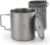 THTYBROS Titanium Camping Cup/Mug 750ML (25oz) with Lid & Mesh Storage Bag, Lightweight Titanium Cookware for Backpacking, Hiking, Travel, and Outdoor Survival Gear, Single Wall Design