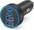 [4 in 1] USB C Car Charger, 4-Port 90W Super Fast Charging Cigarette Lighter Adapter, Dual 45W USBC & USB-A Multiport Car Phone Charger Accessories for iPhone 17 16 15 14 13 12, iPad, Galaxy, Tablet