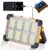 120W Solar Rechargeable Work Light, 144 LED 10000LM Portable Flood Light with Stand, IP66 Waterproof 4 Modes LED Job Site Lighting Flashlights for Mechanic Camping Fishing Car Repair