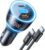 LISEN 200W Car Charger USB C Fast Charge [GaN] PD 140W Fast Car Charger USB C, Cigarette Lighter Adapter for Multi Device, for iPhone 17 16 15 14 13 12, MacBook Pro, Laptop, iPad, Samsung S26 S25