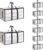 8 Pack-Extra Large Heavy Duty Moving Bags – Waterproof Storage Totes with Handles & Zippers, Foldable for College Dorm, Storage (Clear)
