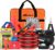 Nilight Car Emergency Kit with Jumper Cable Air Compressor Tire Repair Essential Tools First Aid Alligator Connector Electrical Kit for Travel Camping Outdoor Cars Truck SUV RV